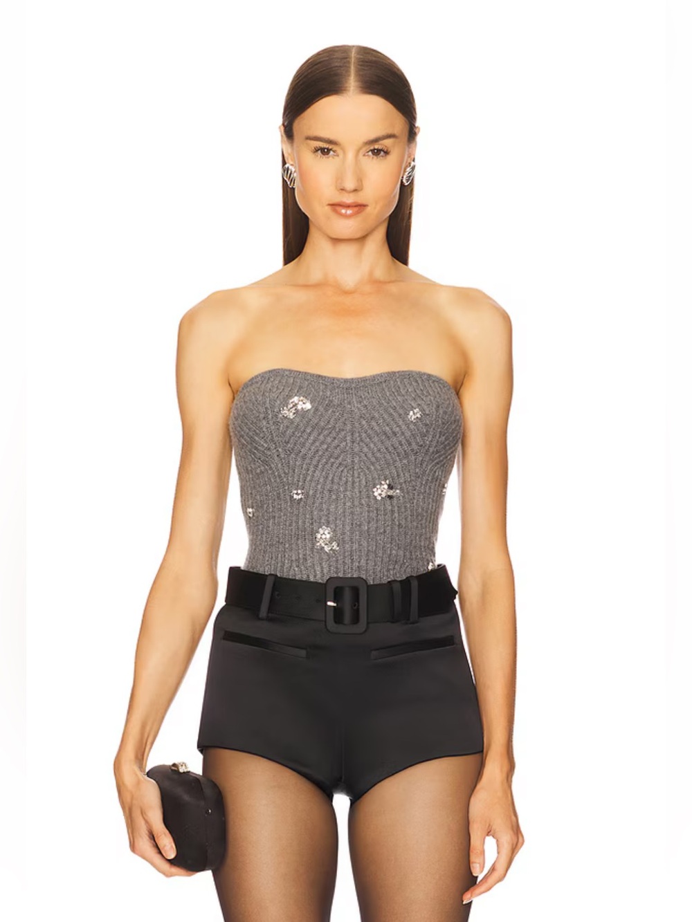 SIMKHAI Waverly Tube Top in Heather Grey